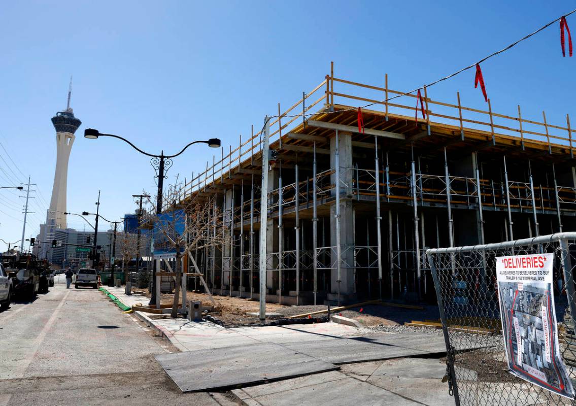 Construction is underway on 311-unit apartment complex at 123 W. Imperial Ave. in Las Vegas' Ar ...