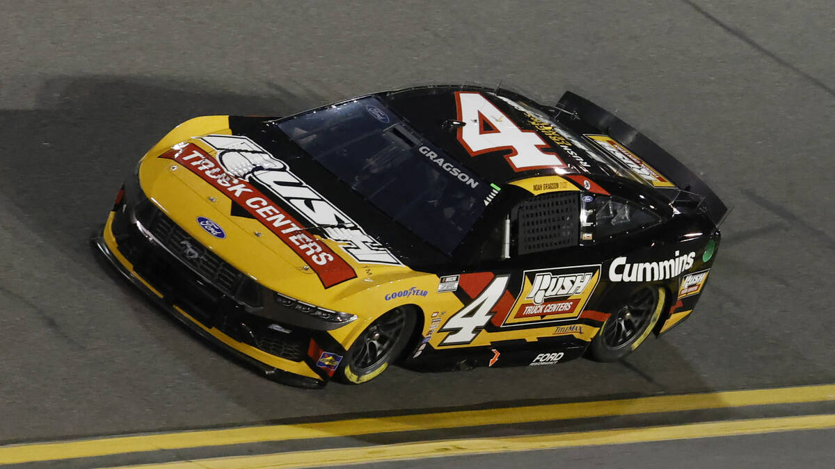 Noah Gragson during qualifying for the NASCAR Daytona 500 auto race at Daytona International Sp ...