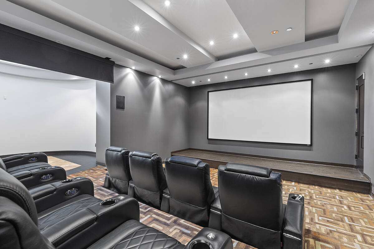 Anthem Country Club has an eight-seat theater. (AVIA Media Group)