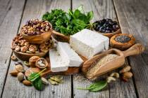 The American Heart Association encourages adults to get most of their protein from plants, such ...