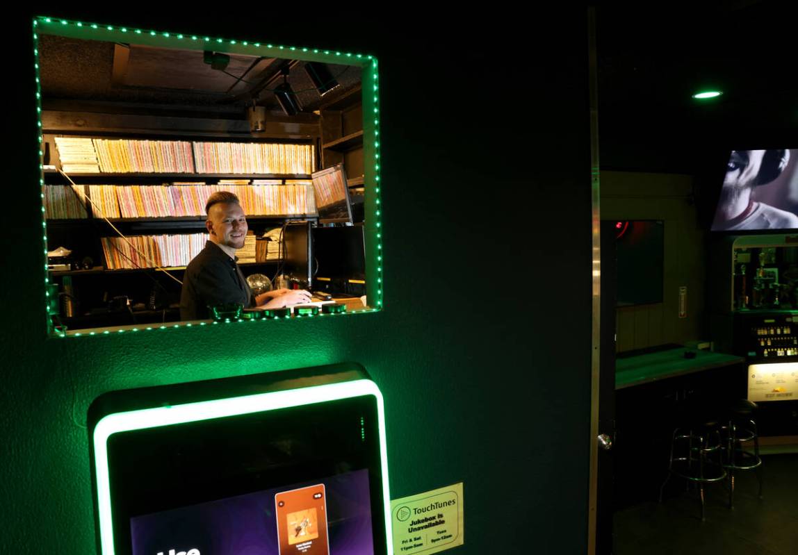 Billy Pilesky, manager at Quadz Video Bar on the corner of Paradise Road and Naples Drive in La ...
