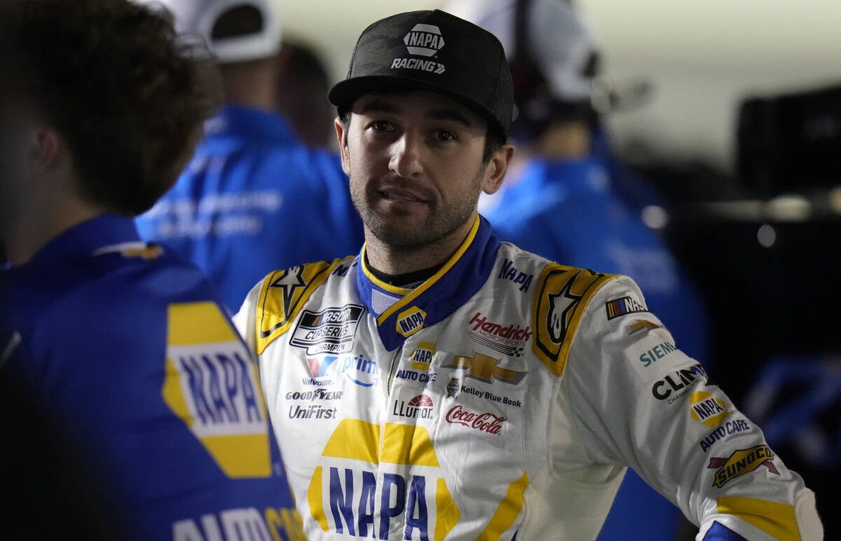 Chase Elliott during qualifying for the NASCAR Daytona 500 auto race Wednesday, Feb. 12, 2025, ...