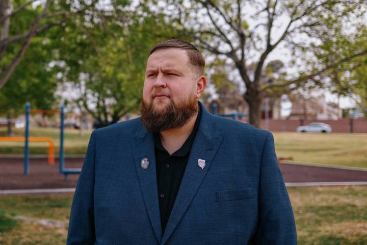 Logan Gifford stands for a portrait on Friday, March 14, 2025, in Woofter Family Park. Gifford ...