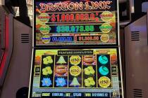 A slots player in the high limit gaming lounge on The Palazzo casino floor at The Venetian won ...
