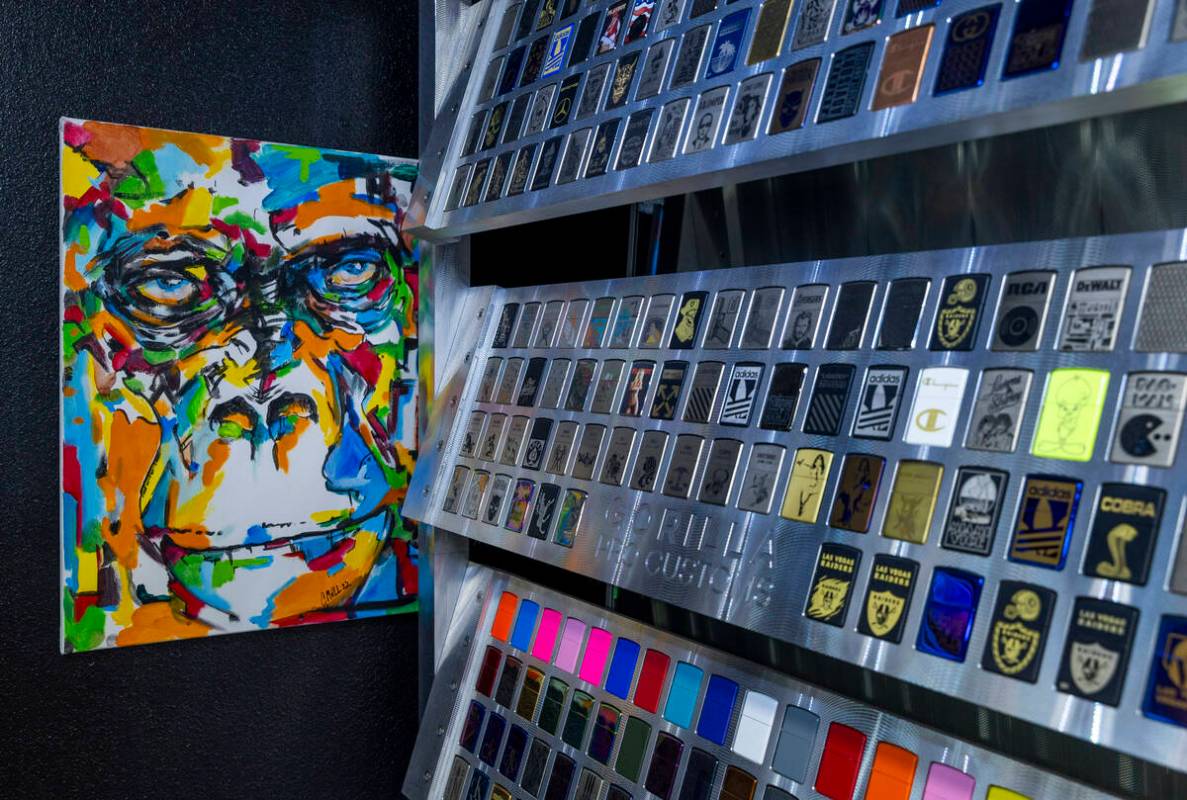 Gorilla Pro Customs specializes in hand-worked items like these lighters and has even created s ...