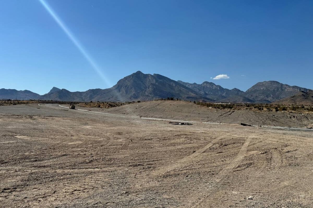Tri Pointe Homes' new project site in Summerlin where it plans to build a 131-lot subdivision. ...