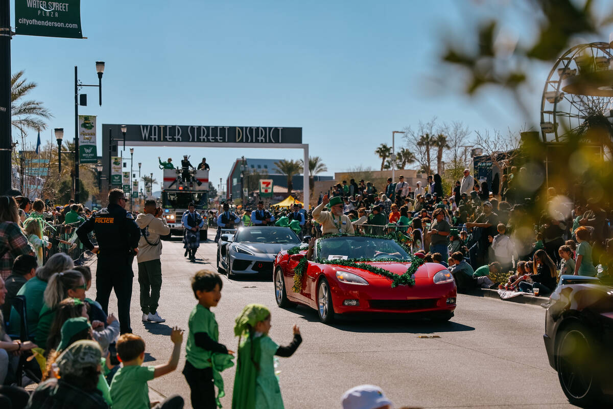 Henderson hosts its annual St. Patrick’s Day parade down Water Street on Saturday, March ...