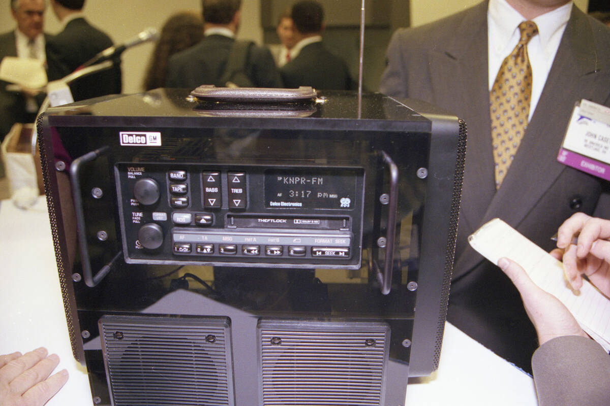 The 1993 Winter Consumer Electronics Show. This image is of John Casey of RE America Incorporat ...
