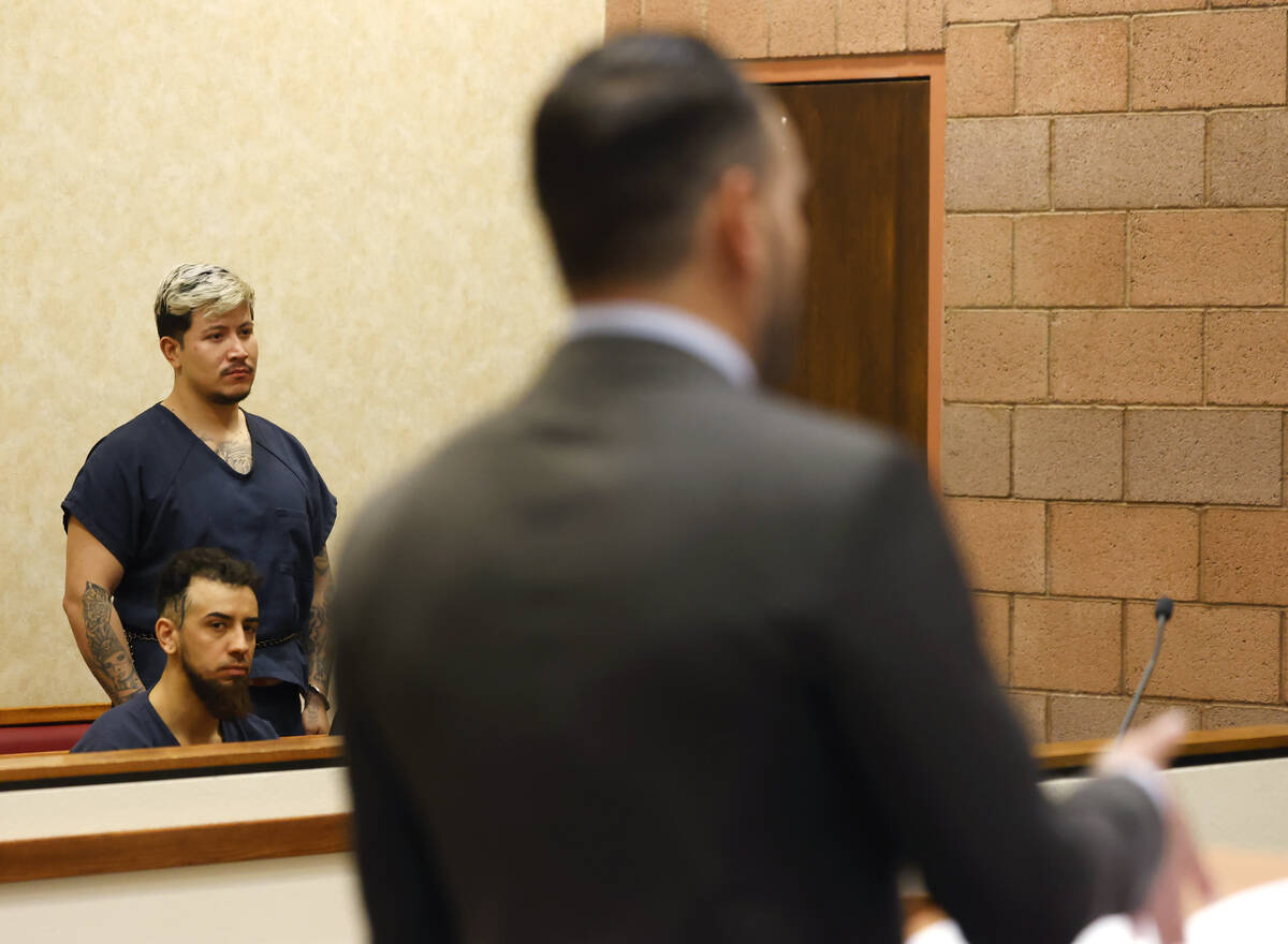 Joseph De Luna, accused of killing Jamie Zamora Gamez, listens as his attorney Josh Tomsheck ad ...