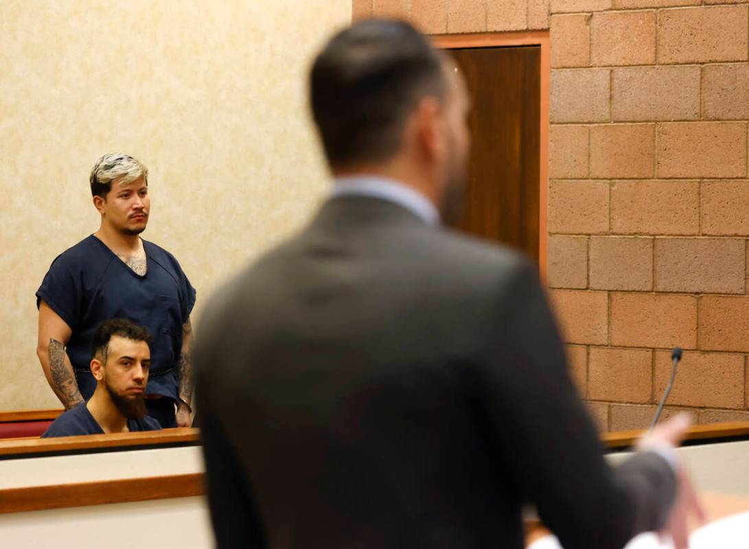 Joseph De Luna, accused of killing Jamie Zamora Gamez, listens as his attorney Josh Tomsheck ad ...
