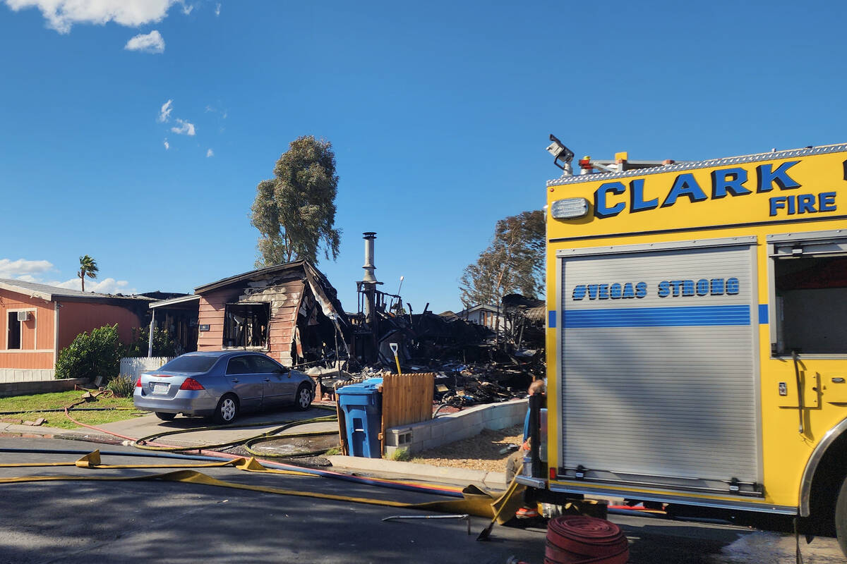 Several trailers in a mobile home park caught fire on Monday afternoon, March 17, 2025 on W Tro ...