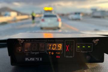 A driver traveling over 100 mph was arrested on suspicion of impaired driving Tuesday morning n ...