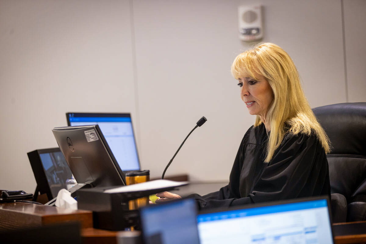 Judge Suzan Baucum reads the charges for Paul Hyon Kim, accused of setting multiple Tesla vehic ...