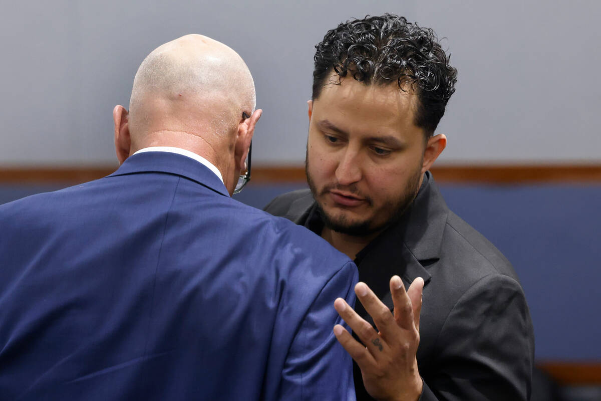 Former Metro officer Joseph Ortega, right, who was found guilty on child abuse and domestic vio ...