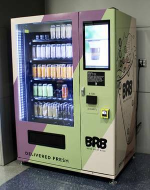 Two vending machines produced by "‘Til Death Do Us Party” deliver accessories for bachelor ...
