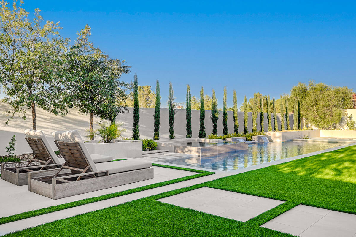 The backyard area of 10 Cottonwood Court, located in the Augusta Canyon neighborhood in Souther ...