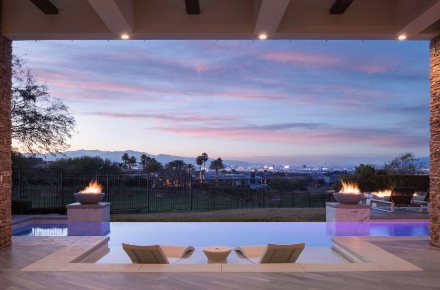 Captivating views surround the property at 633 Saint Croix St., with Strip, golf course and mou ...