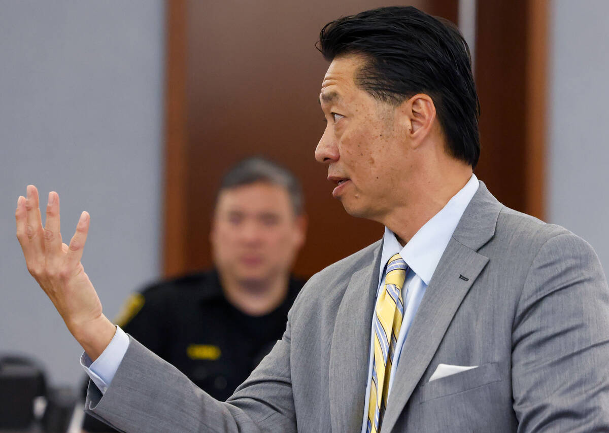 Attorney Jack Juan, representing O.J. Simpson's children, addresses the court during a hearing ...