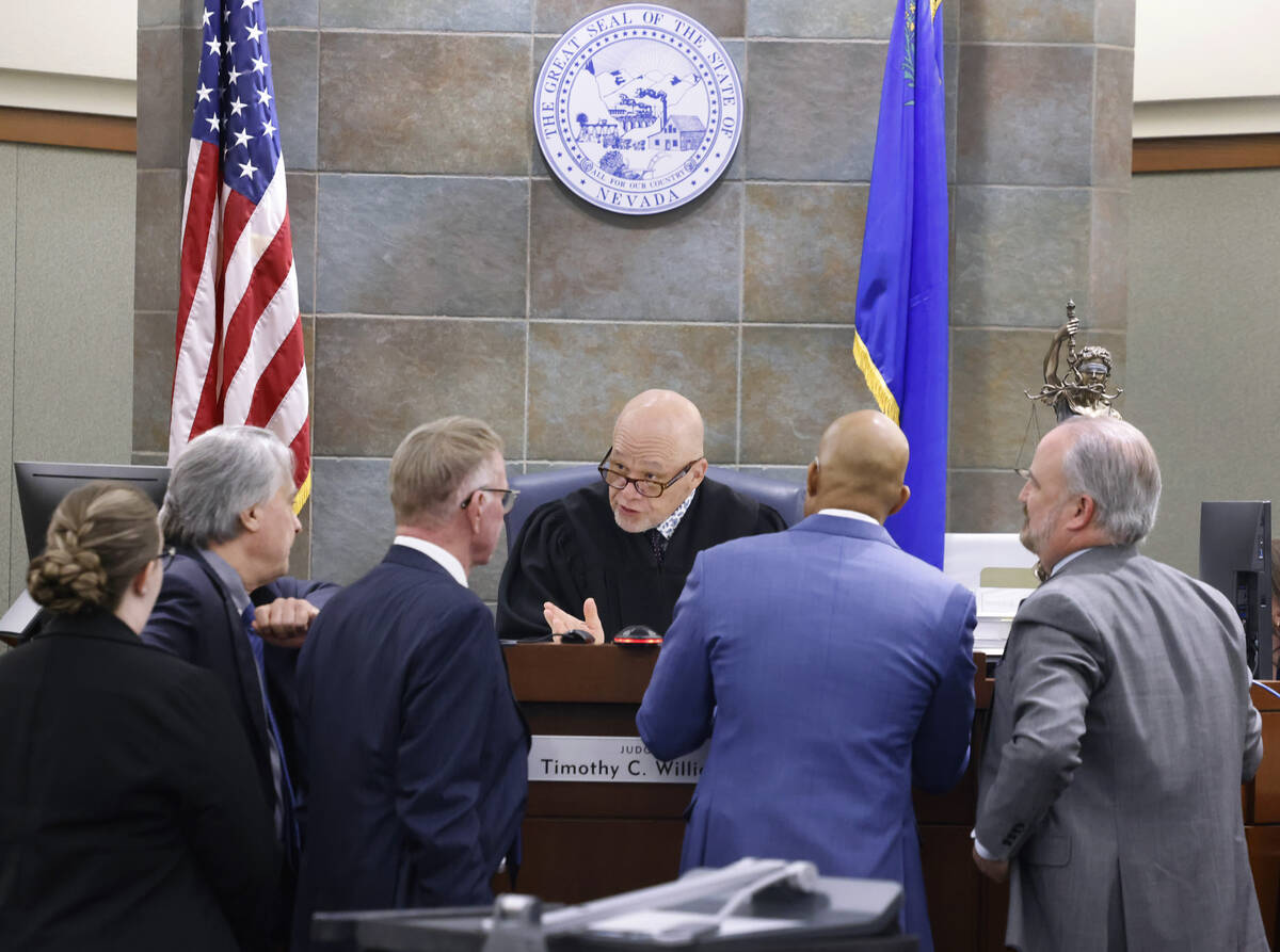 (Left to right) Attorneys William Kemp, Robert Eglet, Theodore Parker, representing plaintiffs ...
