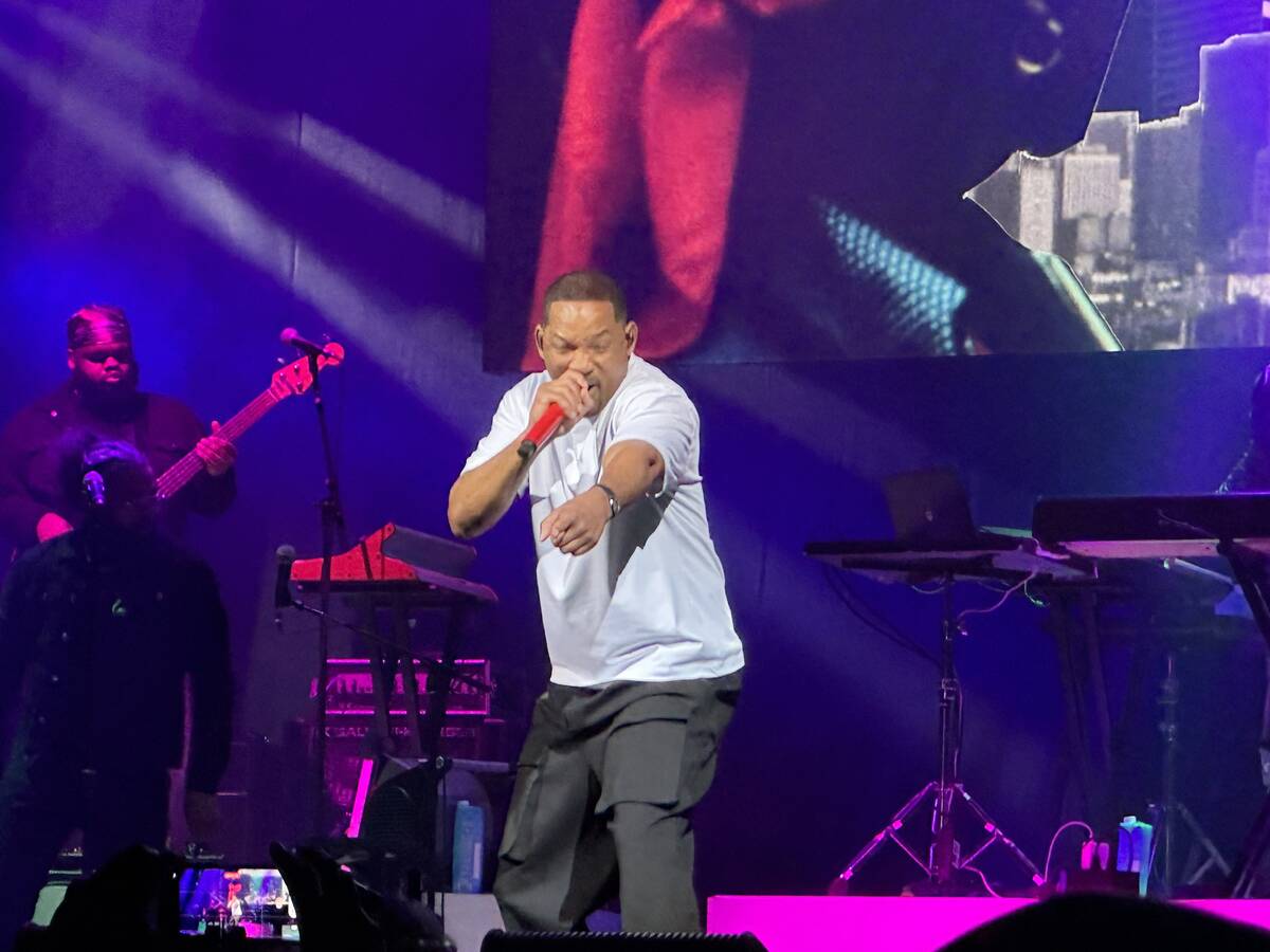 Will Smith is shown in his first appearance on the Strip in seven years, at House of Blues at M ...