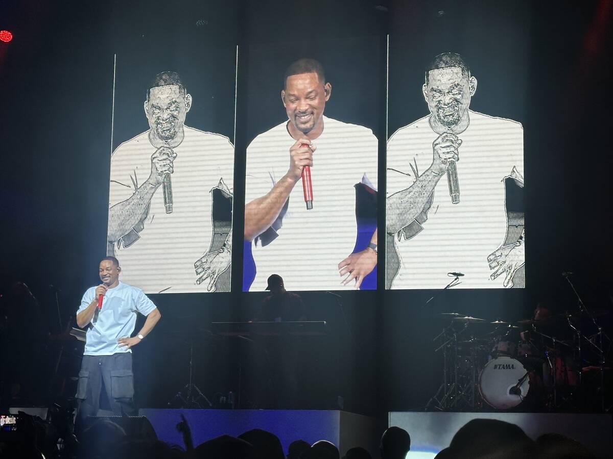 Will Smith is shown in his first appearance on the Strip in seven years, at House of Blues at M ...