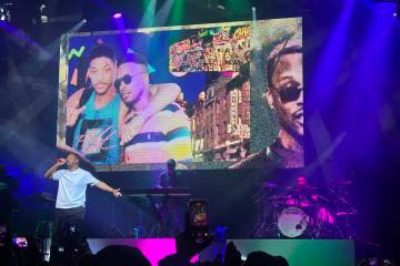 Will Smith is shown in his first appearance on the Strip in seven years, at House of Blues at M ...