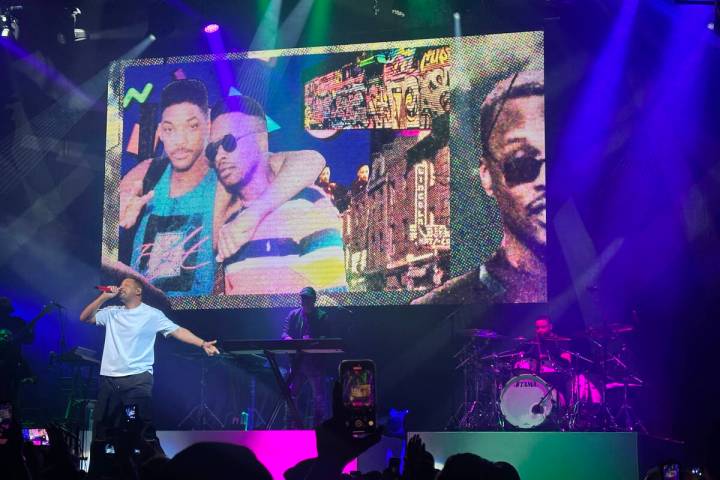 Will Smith is shown in his first appearance on the Strip in seven years, at House of Blues at M ...