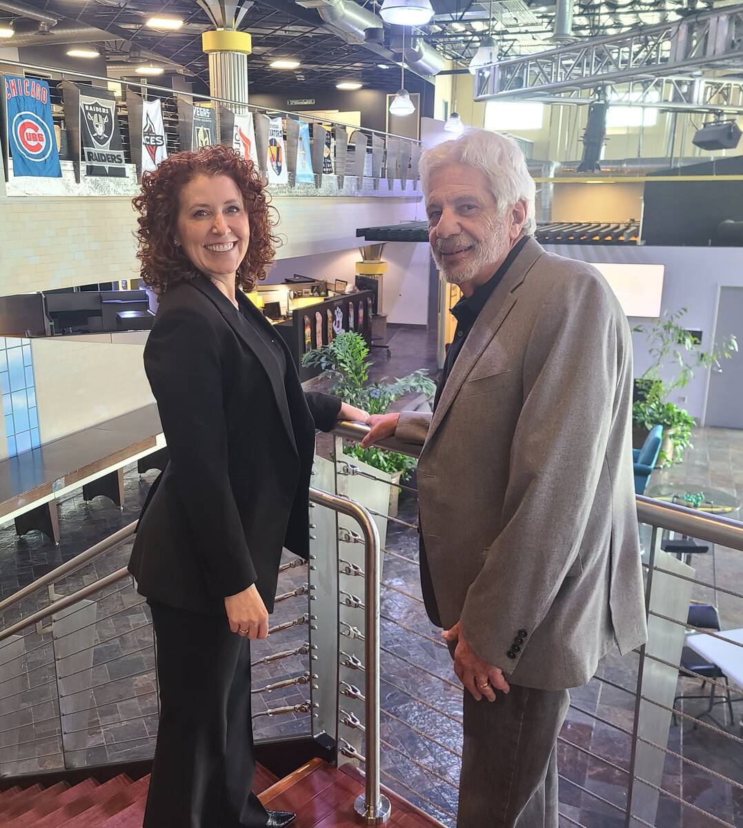New R&R Partners CEO Michon Martin and R&R Chairman Billy Vassiliadis at R&R's Summerlin headqu ...