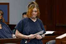 Alyssa Scott appears in court during her sentencing for a fatal, wrong-way DUI crash last Octob ...