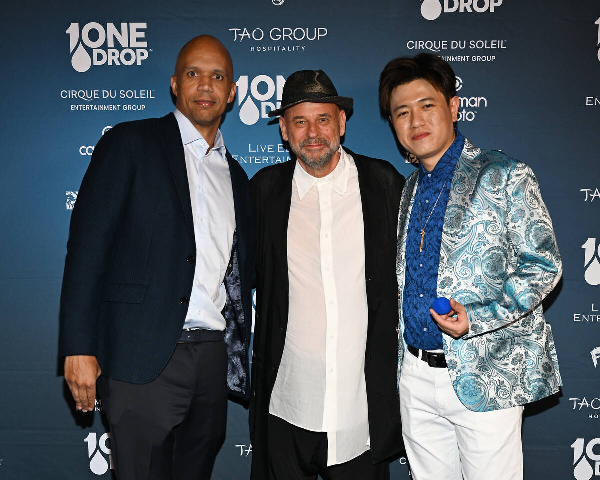 Phil Ivey, Guy Laliberte and Poseidon Ho arrive at One Drop Foundation's "One Night for One Dro ...