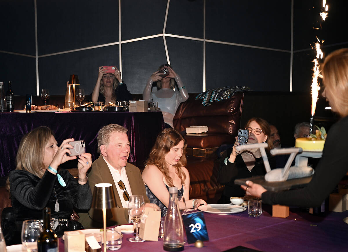 Elizabeth Shatner, William Shatner and Natasha Clement celebrate William Shatner's 94th birthda ...