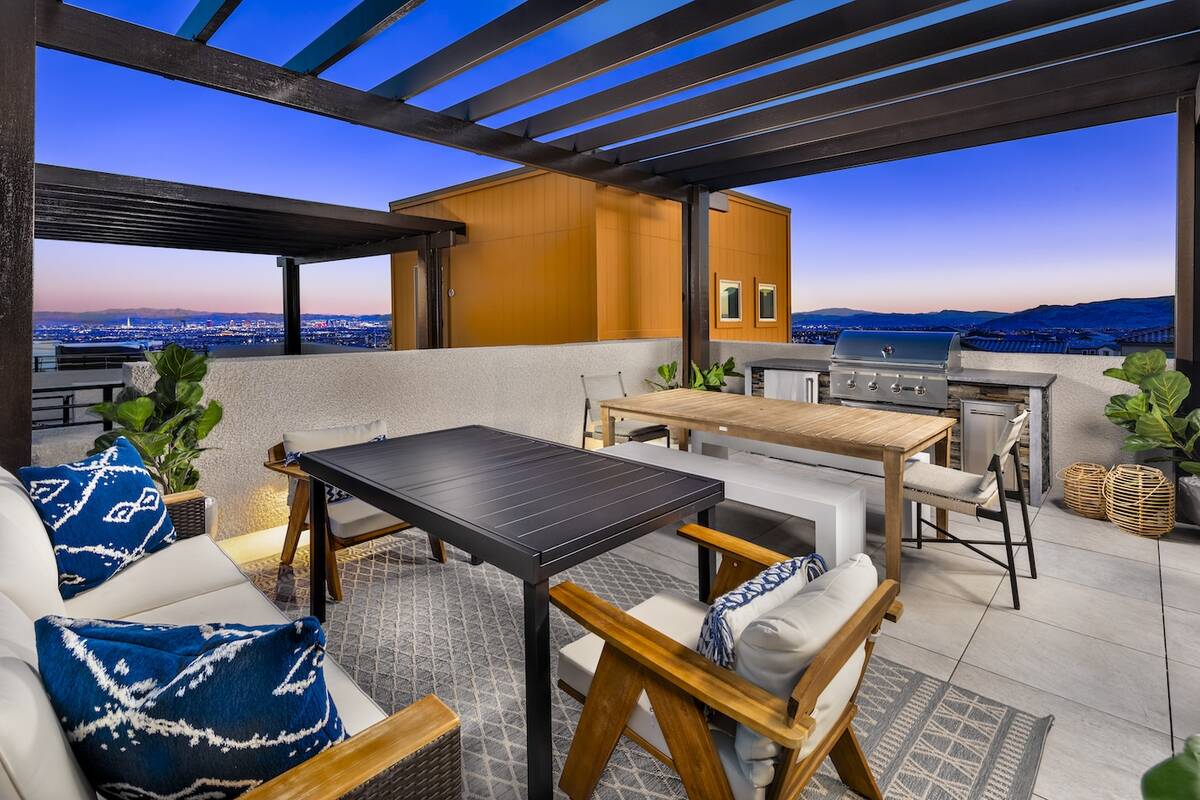 Homes in Summerlin are required to incorporate indoor/outdoor spaces. Rooftop deck options are ...