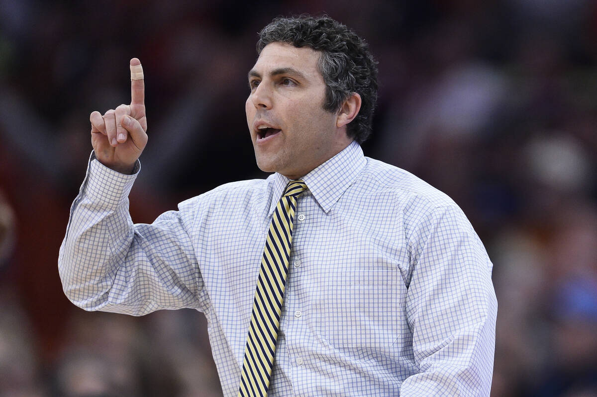 Georgia Tech head coach Josh Pastner gestures during the second half of an NCAA college basketb ...