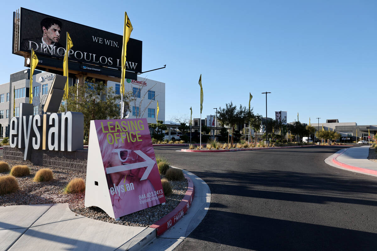 Elysian at Sunset is shown in southwest Las Vegas Tuesday, March 25, 2025. (K.M. Cannon/Las Veg ...