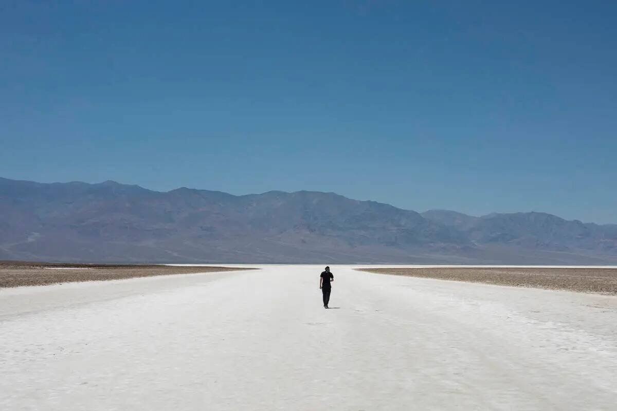 Badwater Basin is seen in July 2024 in Death Valley National Park, California (Las Vegas Review ...