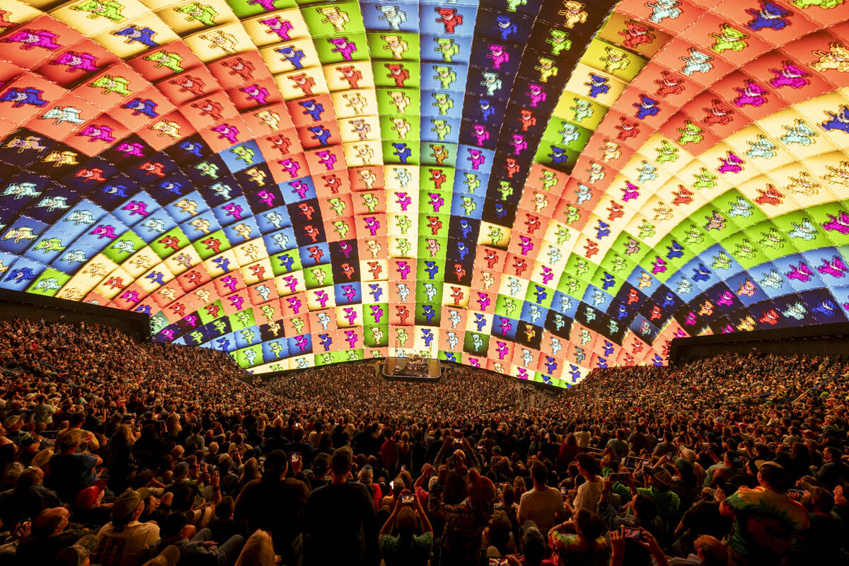 A scene from Dead & Company's "Dead Forever" at Sphere on Thursday, March 20, 2025 (Jay Blakesb ...