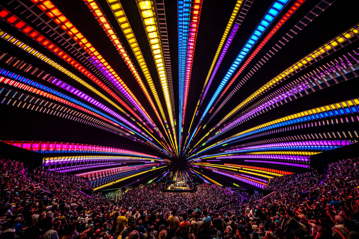 A scene from Dead & Company is shown in "Dead Forever" at Sphere on Thursday, March 20, 2025 (A ...