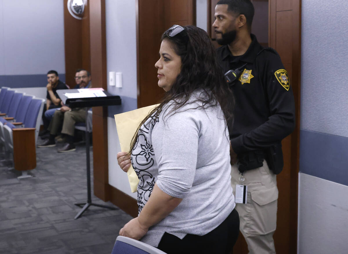 Oana Rodriguez, who pleaded guilty to a count of obtaining money under false pretenses, appears ...