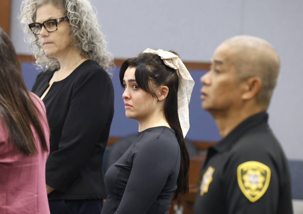 Rachel Maria Terranova, center, who pleaded guilty in a hit-and run accident, appears in court ...