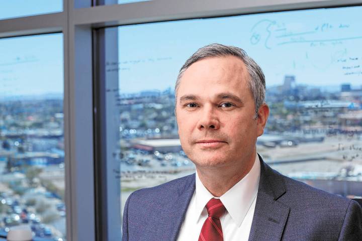 Then-North Las Vegas City Manager Ryann Juden on April 9, 2024, at North Las Vegas City Hall. H ...