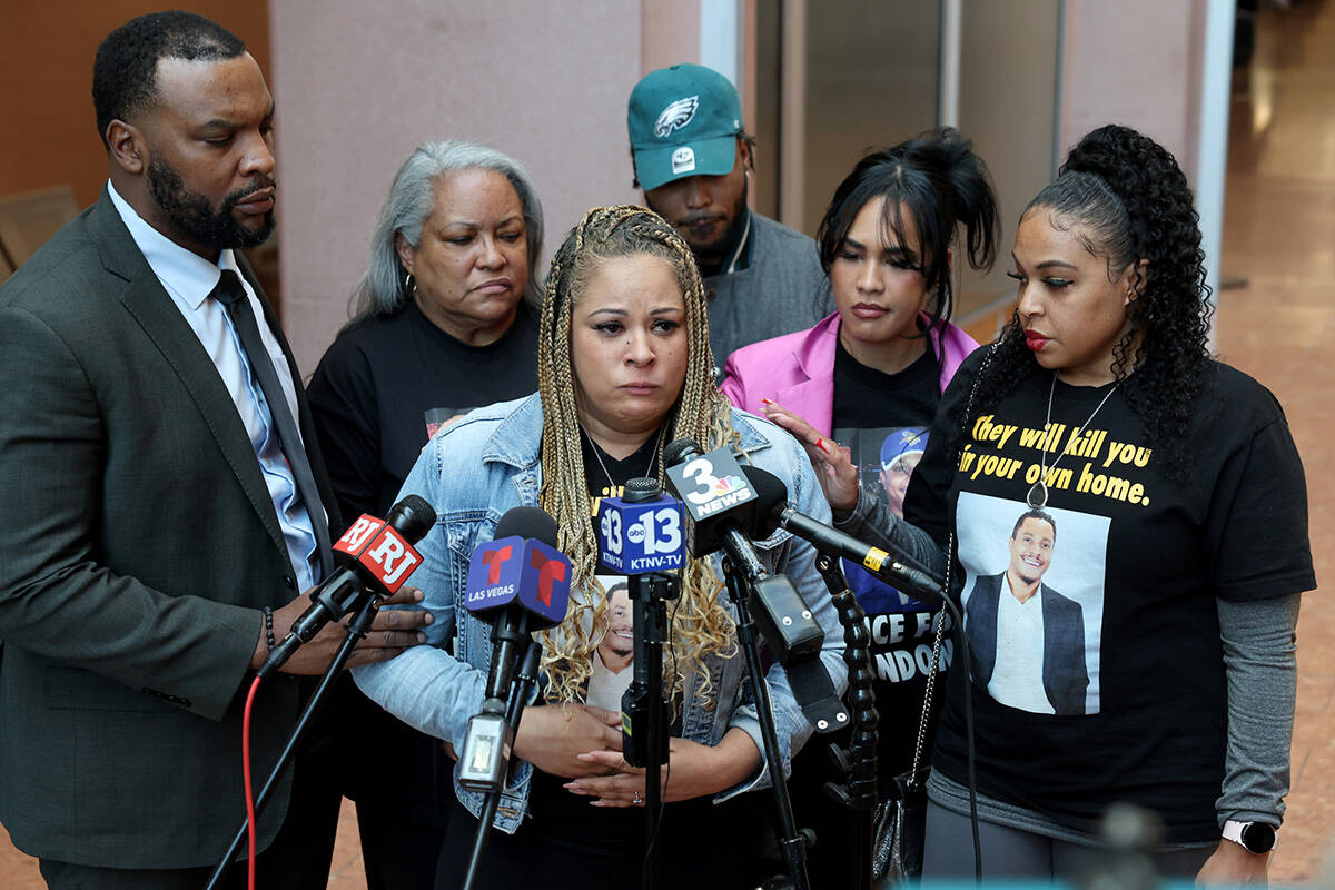 Rachael Gore, domestic partner of Brandon Durham who was shot and killed by police after r ...