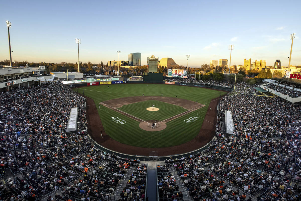 Sutter Health Park during the San Francisco Giants game against the Sacramento River Cats at Su ...