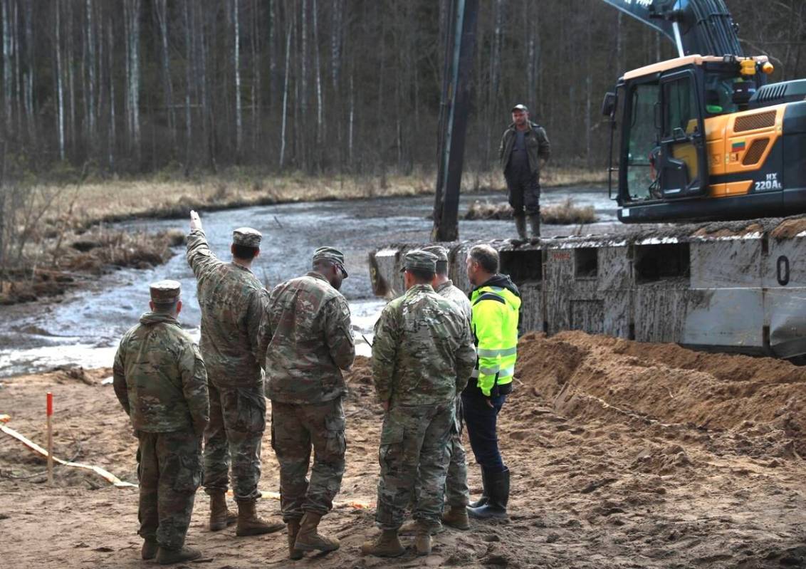In this image provided by the U.S. Army, U.S. Army soldiers from the 1st Armored Brigade Combat ...
