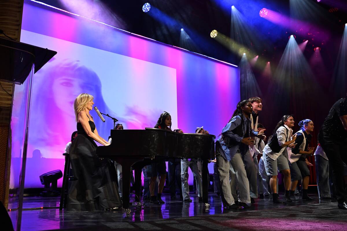 Debbie Gibson performs at Nevada Ballet Theatre's Black & White Ball at Encore Las Vegas on Mar ...