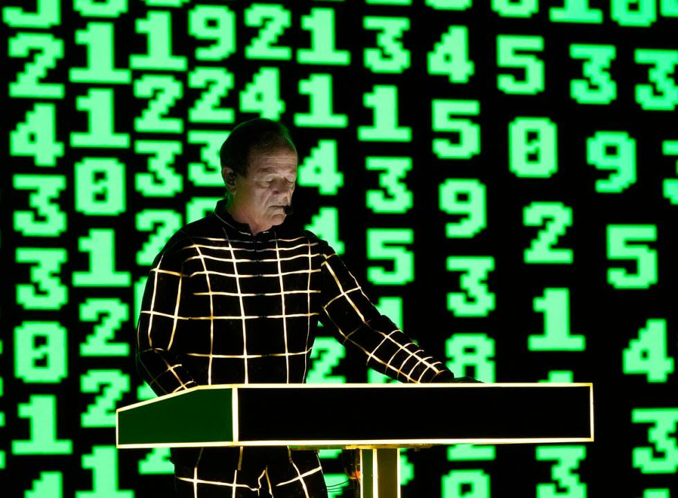 German electronic music pioneers Kraftwerk perform at the Walt Disney Concert Hall, Thursday, M ...