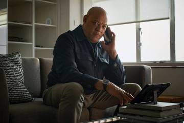 This image released by 20th Century Studios shows Laurence Fishburne in a scene from "The ...