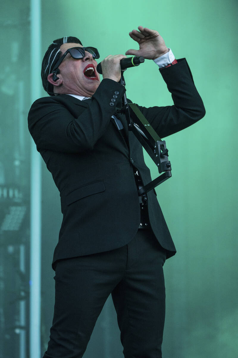 Maynard James Keenan of Puscifer performs at the Welcome To Rockville Music Festival on Thursda ...