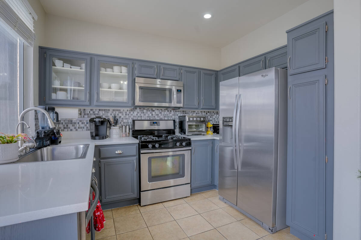 Kitchen in the Summerlin residence. (Simply Vegas)