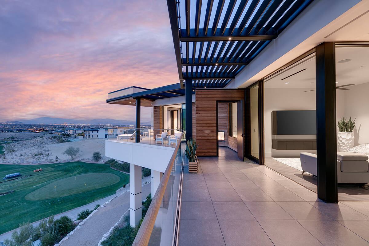 The penthouse in the clubhouse at The Summit Club in Summerlin overlooks the Tom Fazio-designed ...