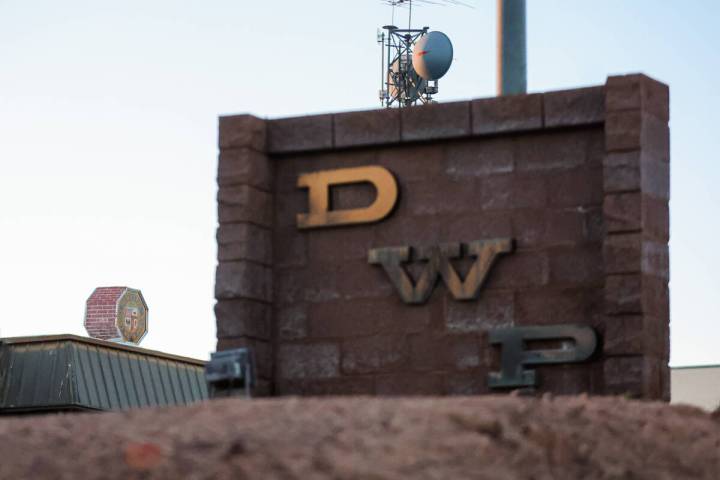 A sign for the Los Angeles Department of Water and Power is seen on Dec. 6, 2024, in Boulder Ci ...